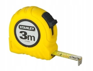 Miara zwijana Stanley 3m obudowa plastikowa 304871
