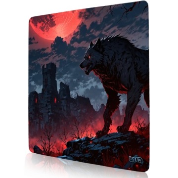 Podložka Pod Myš XXL Red Wolf 50x50 Tilt XL XXL Protiskluzová Dárek