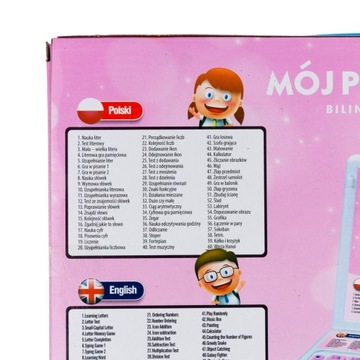 ИНТЕРАКТИВНЫЙ ОБРАЗОВАТЕЛЬНЫЙ НОУТБУК PL ENG LCD КОМПЬЮТЕР ДЛЯ ДЕТЕЙ ИГРУШКА