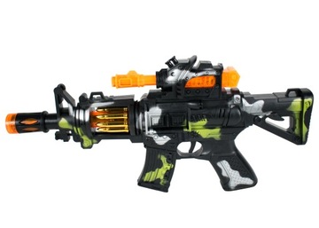 KARABIN ZABAWKA PISTOLET ŚWIATŁO DŹWIĘK WIBRACJE