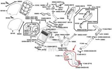 PRZEWÓD WĄŻ GUMOWY RURA CHŁODNICY Quad ATV Kymco MXU 300R OEM!