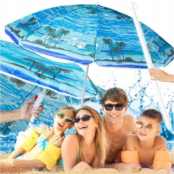PARASOL PLAŻOWY OGRODOWY BALKONOWY DUŻY NA PLAŻĘ