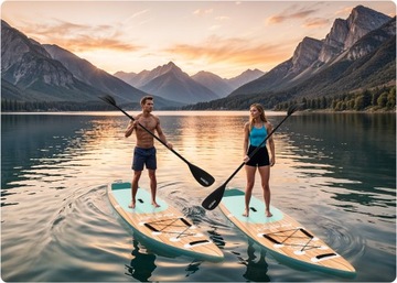 Sup Paddleboard для очистки с помощью легкого насосного насосного весла 350x81x15 см ZES