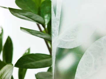 Статическая оконная пленка WHITE LEAVES 45x150 см ПВХ