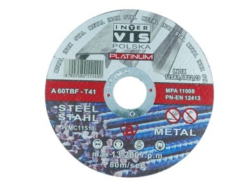 TARCZA PLATINUM DO CIĘCIA METALU TARCZE 115 x 1.0