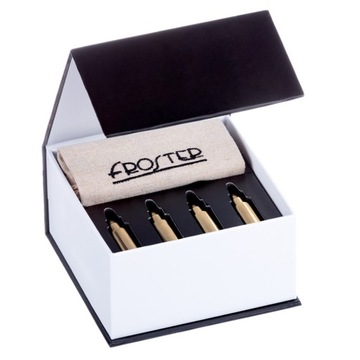 Metalowe Kostki do Drinków Whisky Pociski Złote