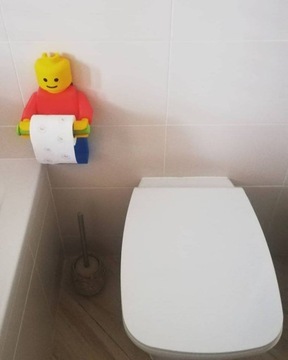 LEGO MAN Синий и Белый держатель для туалетной бумаги