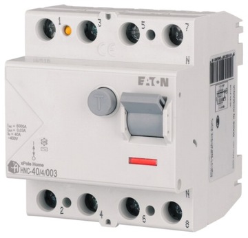 WYŁĄCZNIK RÓŻNICOWOPRĄDOWY 40A EATON HNC-40/4/003
