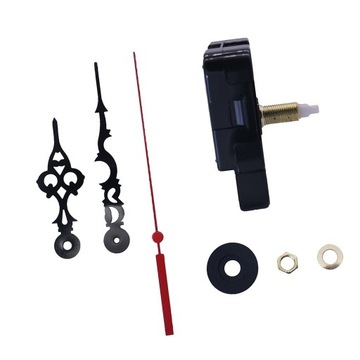 Czarne części zamienne DIY Mechanizm ruchy Ręce Bateria do zegarów DIY