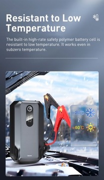 Автомобильный стартер Baseus 20000 мАч Power Bank 2000A