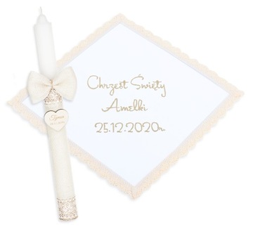 КРЕЩЕННАЯ СВЕЧА И КРЕЩЕНСКАЯ СВЕЧА 2 КОРОБКИ ВЫШИВКА Крещение Сувенир