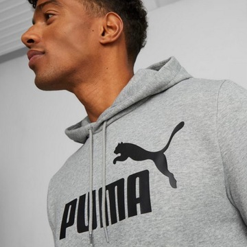 BLUZA MĘSKA PUMA ESS BIG LOGO HOODIE KANGURKA r M