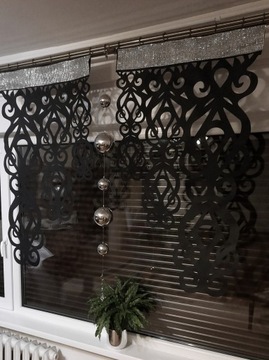 AŻUR NAROŻNY DEKOR PIONOWY FIRANA PANEL CYRKONIE