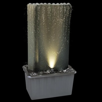 vidaXL Garden Fountain Silver 60,2x37x122,1 см Нержавеющая сталь
