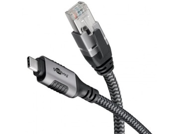 Kabel z wbudowaną kartą sieciową ethernet RJ45 / USB-C 3.1 1Gbit/s 1,5m
