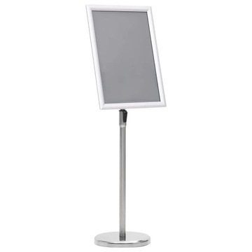 vidaXL Stojak na plakat A3, srebrny, stop aluminium