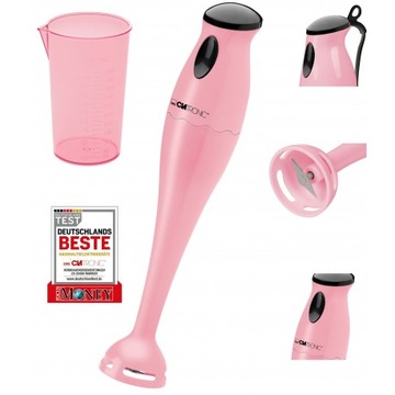 BLENDER RĘCZNY MIKSER CLATRONIC SM 3577 RÓŻOWY