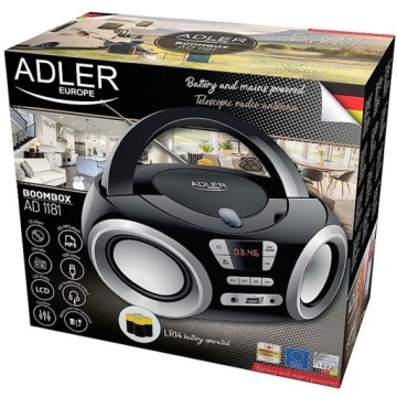 ПОРТАТИВНОЕ КУХОННОЕ РАДИО БУМБОКС CD MP3 USB AD1181