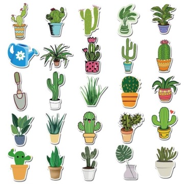 НАКЛЕЙКИ ДЛЯ ТЕЛЕФОНА MIX CACTUS 50 шт.