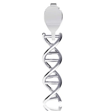 WISIOREK ZAWIESZKA KOD GENETYCZNY DNA srebro 925