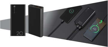 Powerbank Navitel PWR20 AL Черный 20000 мАч USB