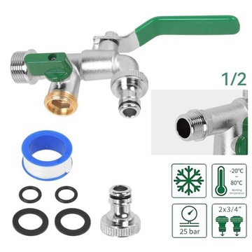 Сад Tap 1/2 '' x 3/4 '' x 3/4 '' 'Dual