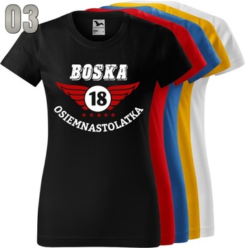 ФУТБОЛКА ЖЕНСКАЯ 18 ПОДАРОК ​​НА 18 ДНЯ РОЖДЕНИЯ