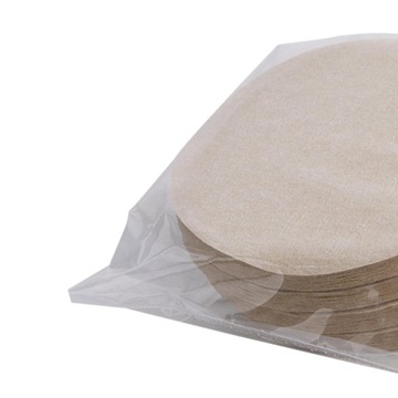 100 sztuk jednorazowych bibułek do filtrów do kawy, pomaga usunąć gorzkie fusy