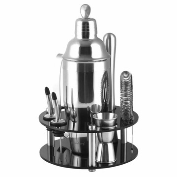 Zestaw barmański 9 elementów Shaker KLAUSBERG KB-7580 srebrny