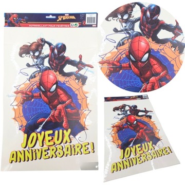 FOLIA DEKORACYJNA NA OKNO SPIDER MAN