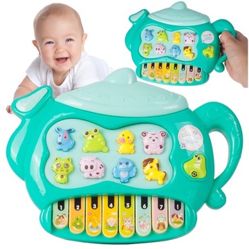 ИНТЕРАКТИВНОЕ ПИАНИНО МУЗЫКАЛЬНЫЙ ОРГАН Звуки животных СВЕТОДИОДНЫЙ ИНСТРУМЕНТ