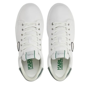 Karl Lagerfeld Buty Męskie Kapri NFT Kounter White Green 44