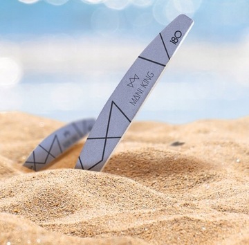 Пилочка для ногтей Crescent Boat 180/240 Бумага Mani King 500 шт.