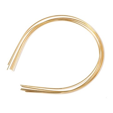 10 szt. 1,5 mm metalowa opaska z cienkiego drutu pusta zwykła opaska do