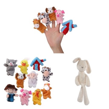 Kids Finger Puppets Animal Dolls Story Party Bag