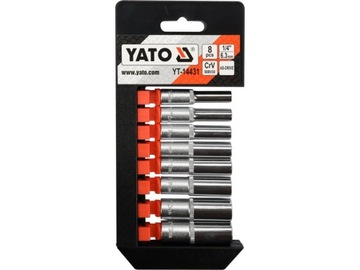 ZESTAW DŁUGICH NASADEK YATO 1/4