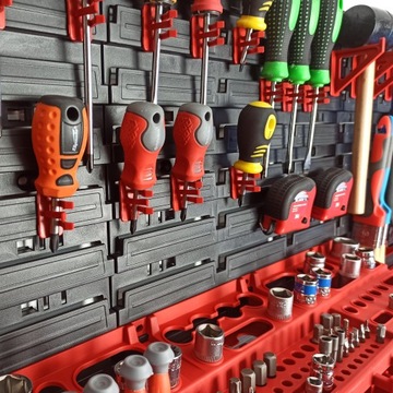 ИНСТРУМЕНТАЛЬНАЯ ПАНЕЛЬ МАСТЕРСКАЯ 193 СМ Х 78 СМ, 77 ТРУБ