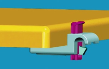 Настольный стол с фиксацией для кемперов Quick Clip Rail Set