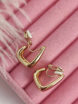 Золотые элегантные клипсы, классическая модель, зажим C44.