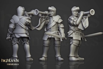 Imperial Guard with hand weapons and shields