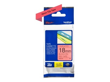 Brother TZE441 TZE-441 18mm czarne na czerwonym 8m