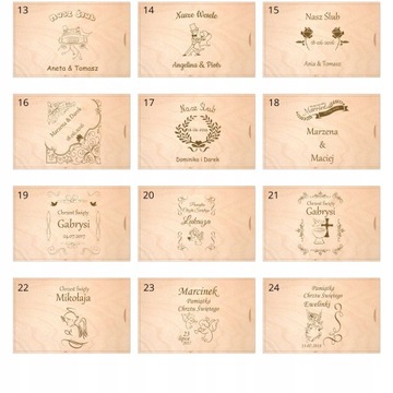 DREWNIANE PUDEŁKO NA PENDRIVE Z GRAWEREM