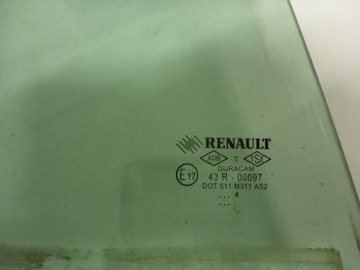 ОКНО ДВЕРИ ЗАДНЕЕ ПРАВОЕ RENAULT CLIO IV HB ОРИГИНАЛ