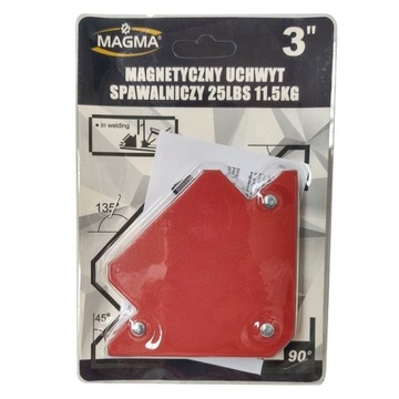 Chwyt magnetyczny 120x83x13mm 11kg kątownik MAGMA