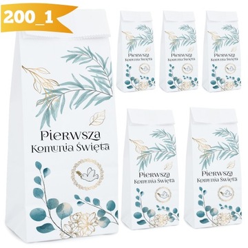 PODZIĘKOWANIE NA KOMUNIĘ ŚWIĘTĄ PRZYJĘCIE CHRZEST Z NADRUKIEM DLA GOŚCI [1]