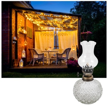 Керосиновая лампа С РЕГУЛЯЦИЕЙ ПЛАМЕНИ Керосиновая лампа масло + фитиль 1м КОМПЛЕКТ