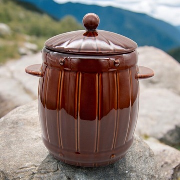 Бочка из керамогранита 4л + БЕСПЛАТНАЯ электронная книга С РЕЦЕПТАМИ ГЕРМЕТИЧНЫЙ керамогранит