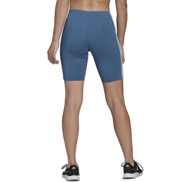 M Spodenki damskie adidas Essentials 3-Stripes Bike Shorts niebieskie HD180