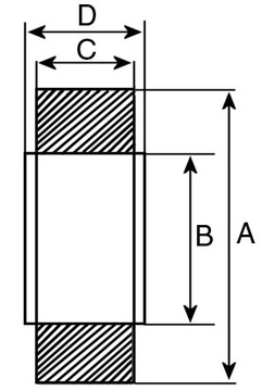 Подшипник генератора 62304 2RS / 17x52x21 мм