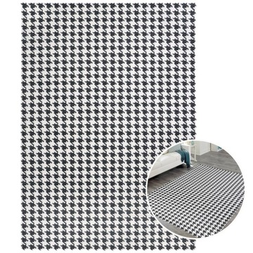 Dywan czarny biały BLANCHE pure trwały BEZPLAMOWY do pokoju 160x230